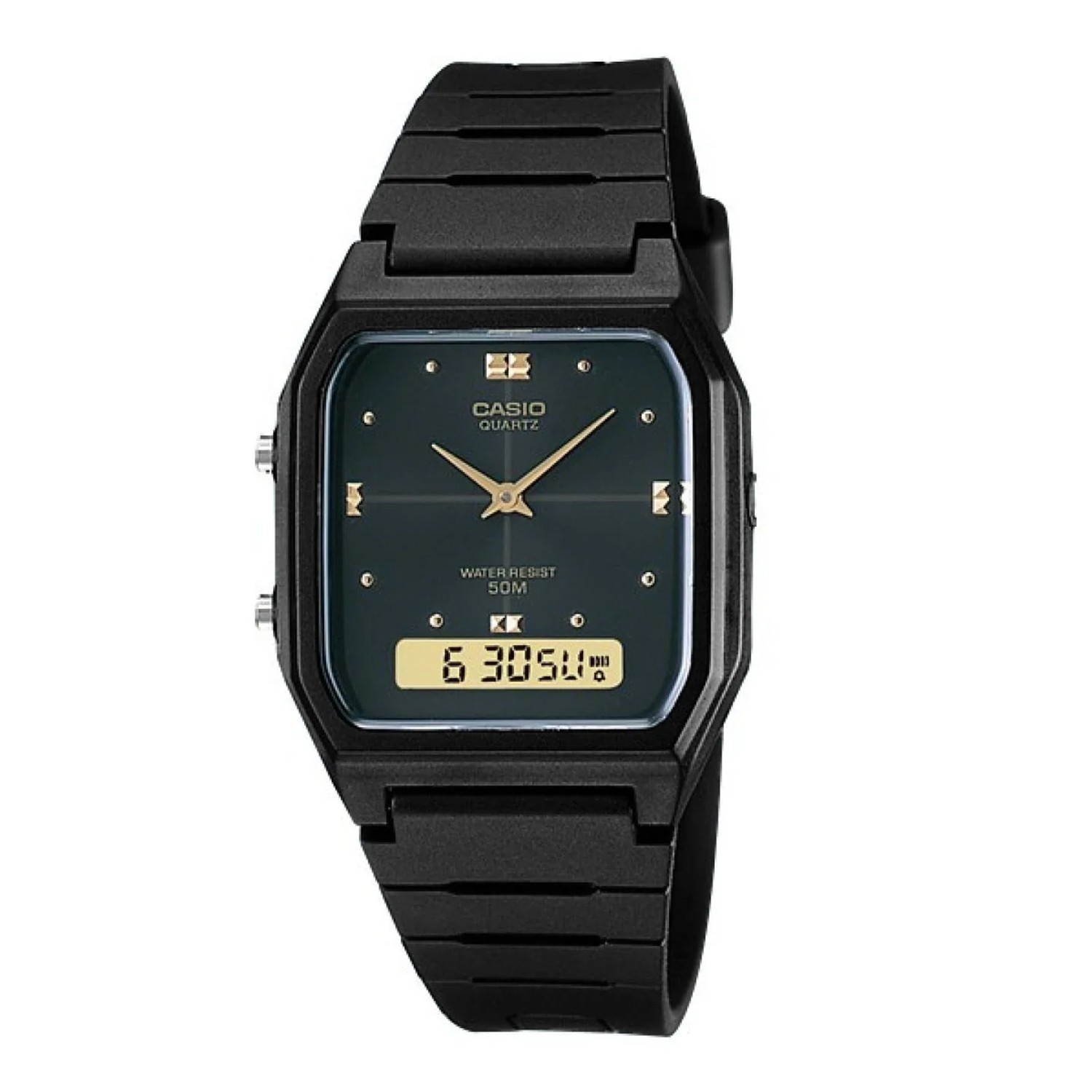 VINTAGE DUO TIME - BLACK RUBBER BAND VINTAGE DUO TIME - BLACK RUBBER BAND