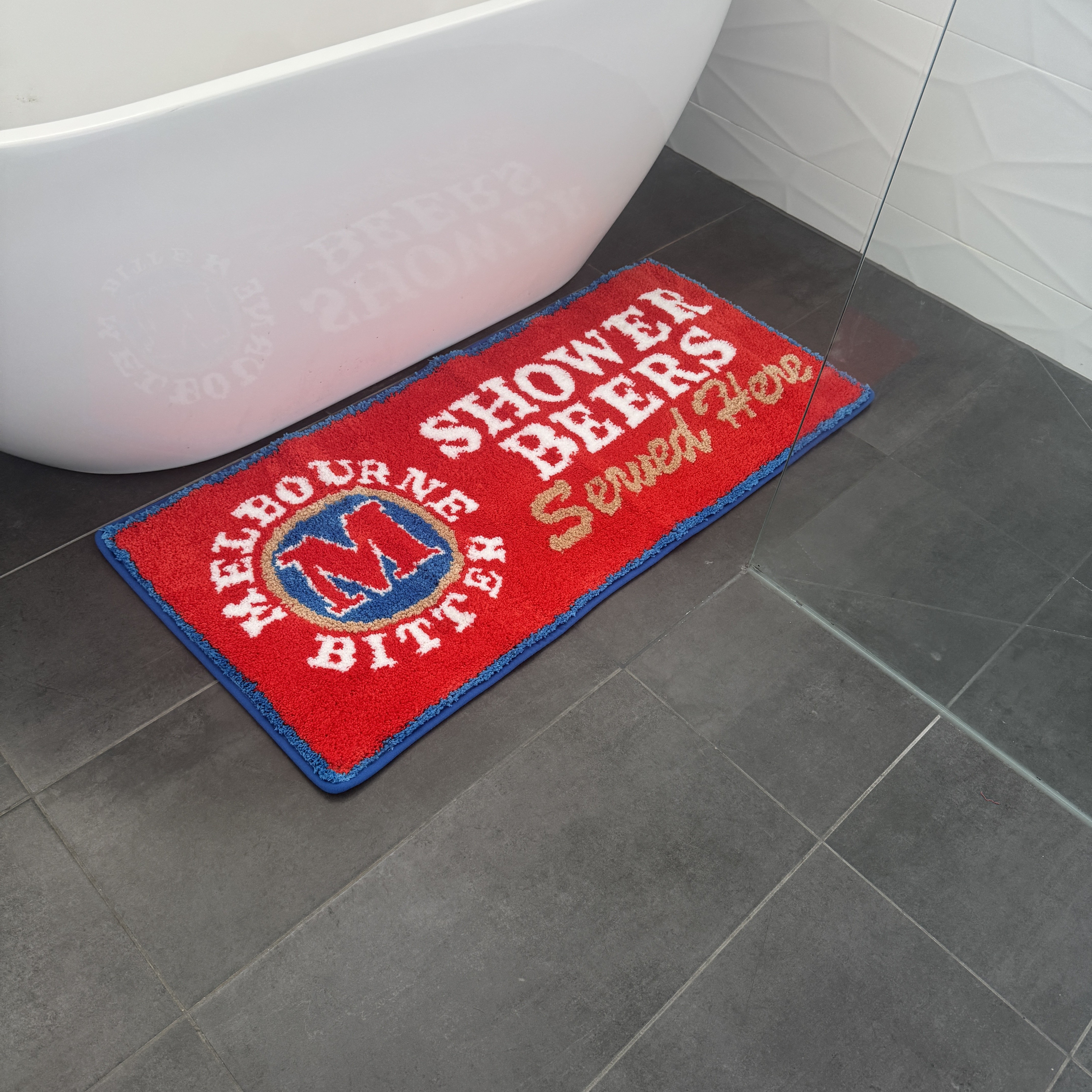 MELBOURNE SHOWER BEERS TUFTED MAT PRE ORDER