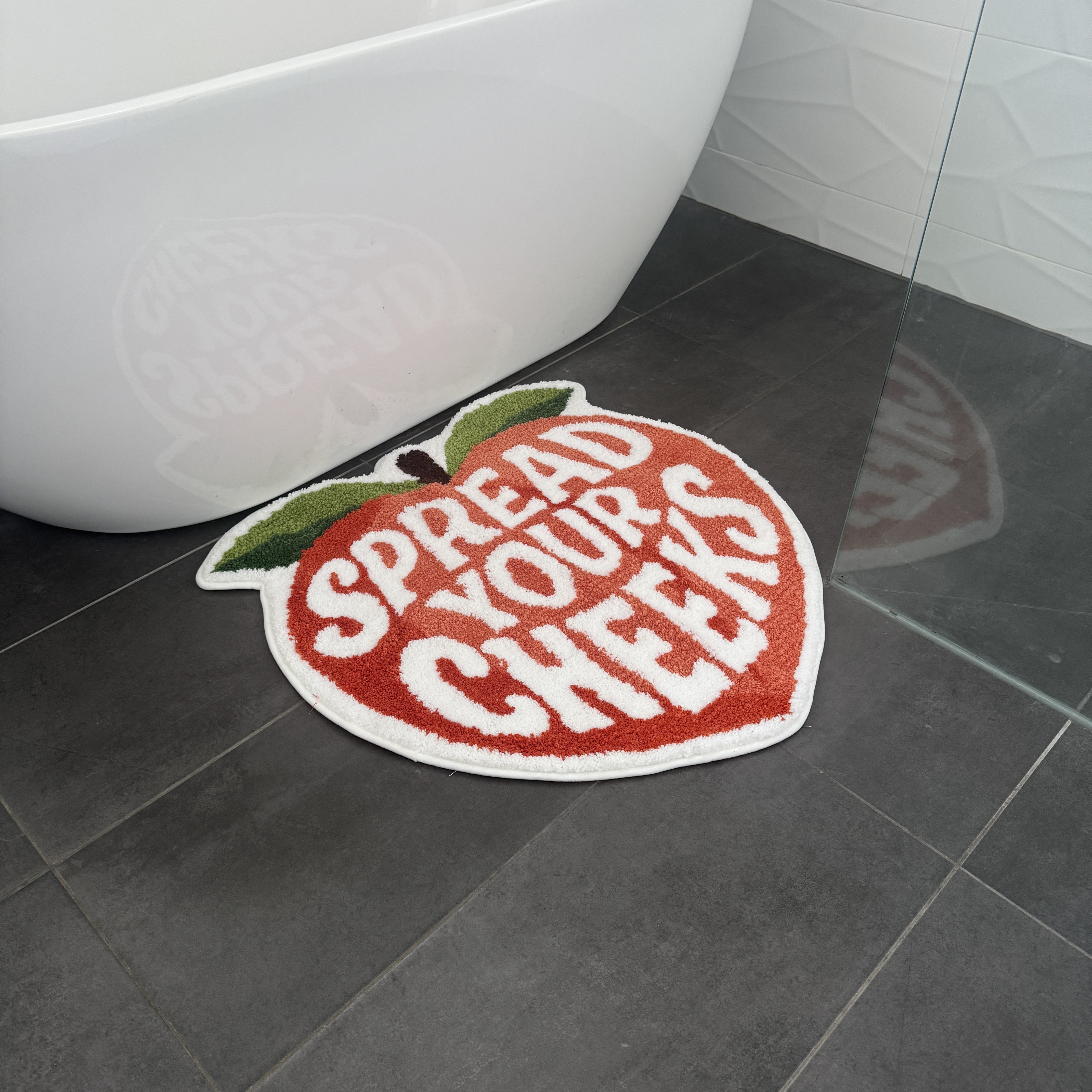 PEACH CHEEKS TUFTED MAT PRE ORDER