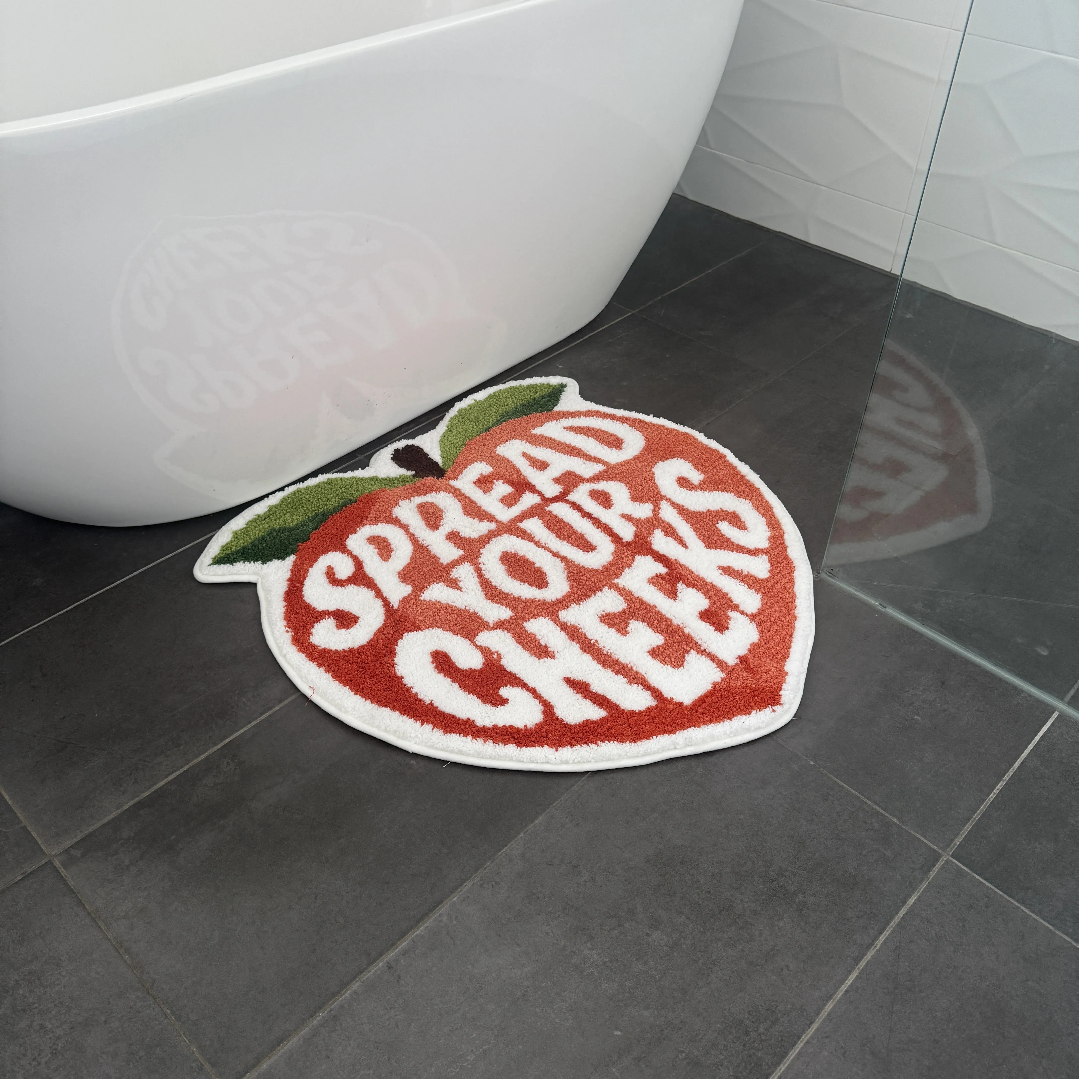 PEACH CHEEKS TUFTED MAT PEACH CHEEKS TUFTED MAT