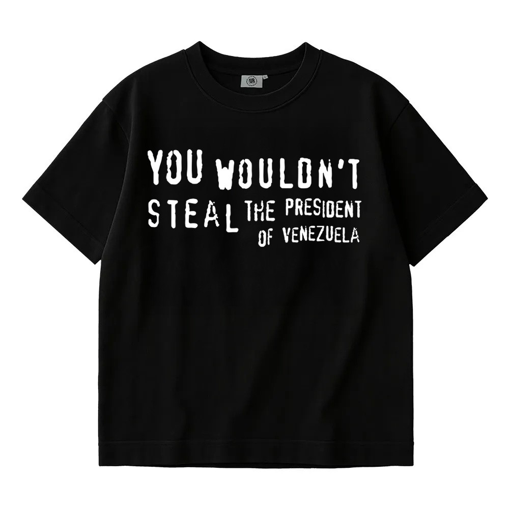 STEAL VENEZUELA BLACK TEE STEAL VENEZUELA BLACK TEE