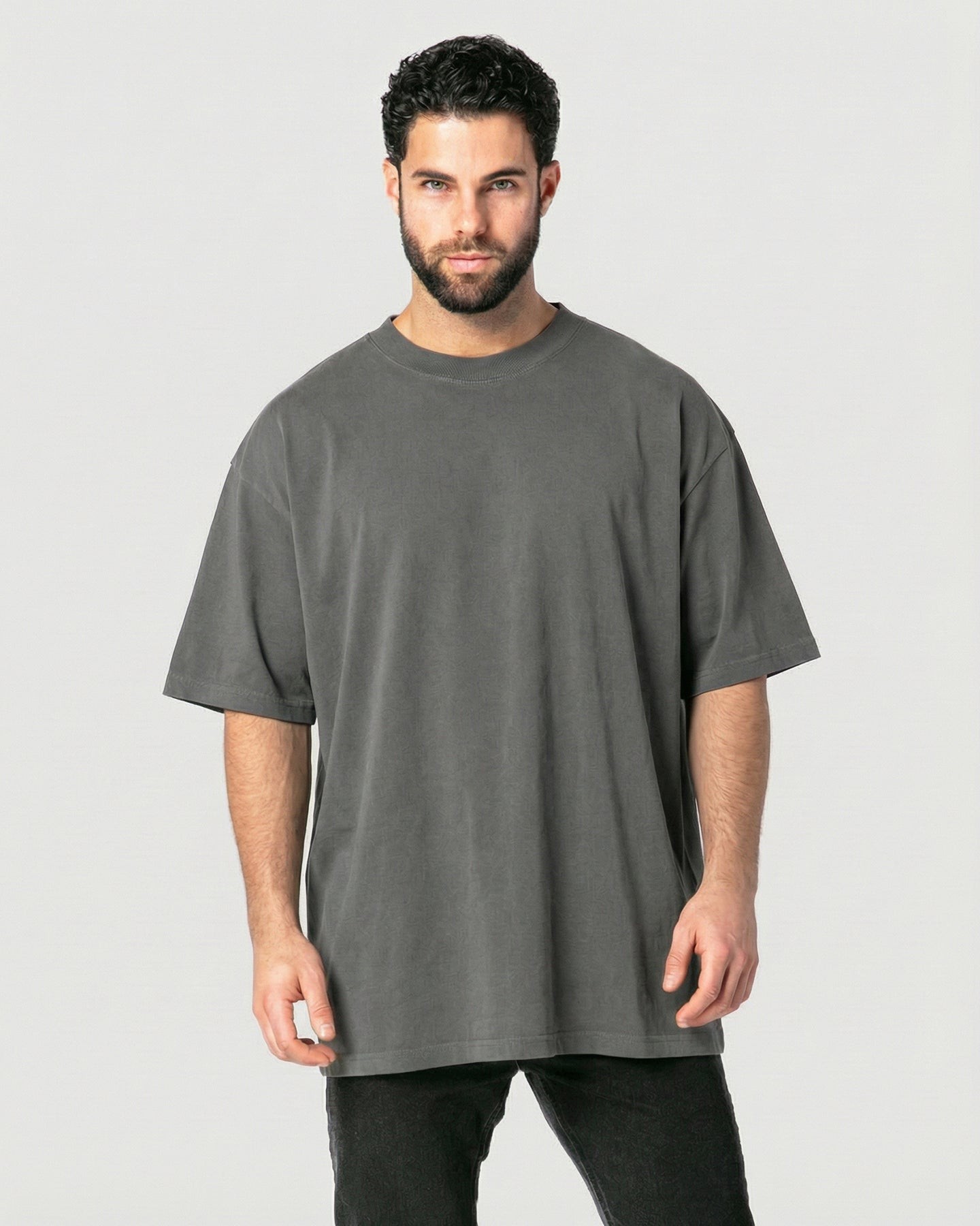 HEAVYWEIGHT CHARCOAL TEE