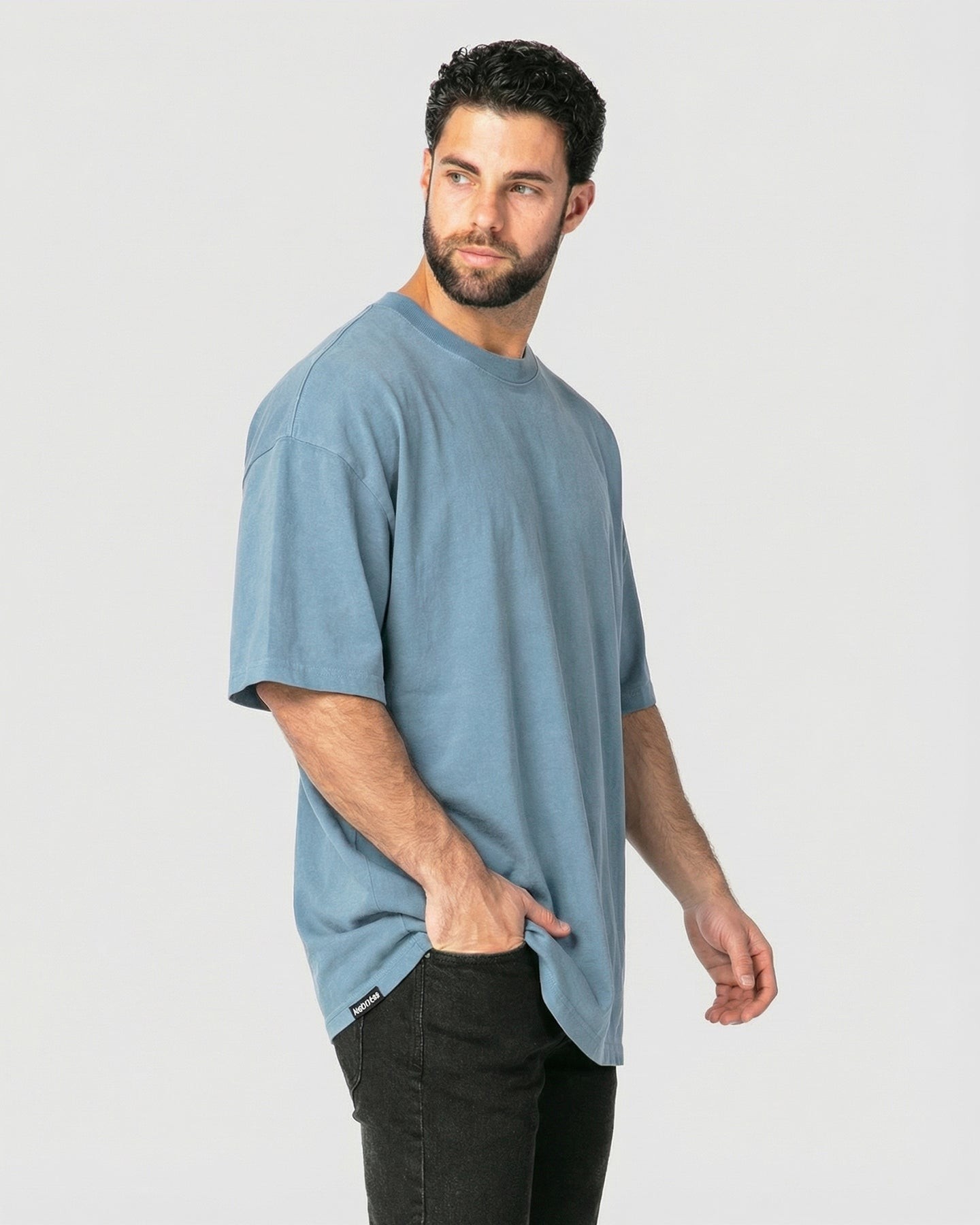 HEAVYWEIGHT STONE BLUE TEE