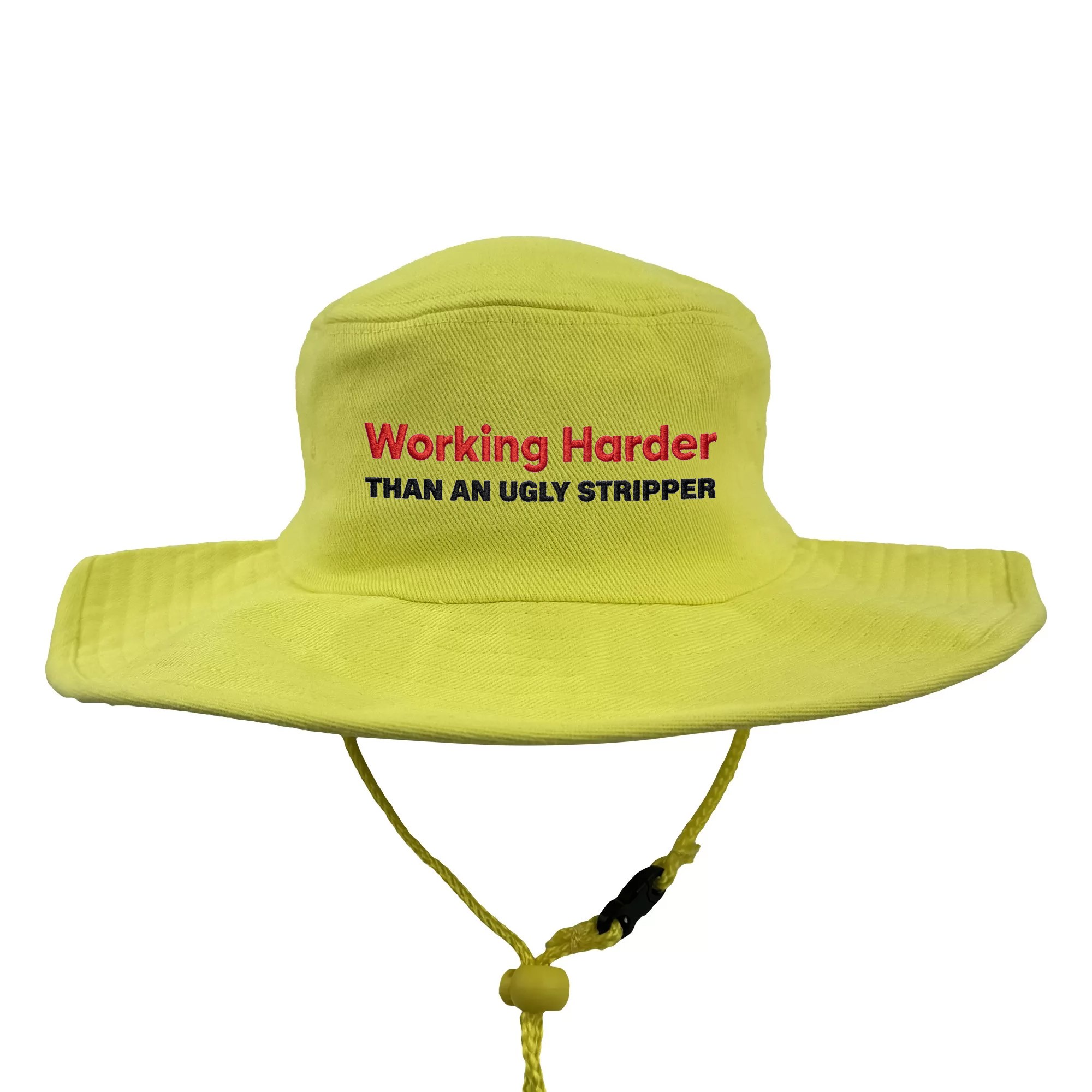 WORKING HARDER HI VIS WIDE BRIM HAT