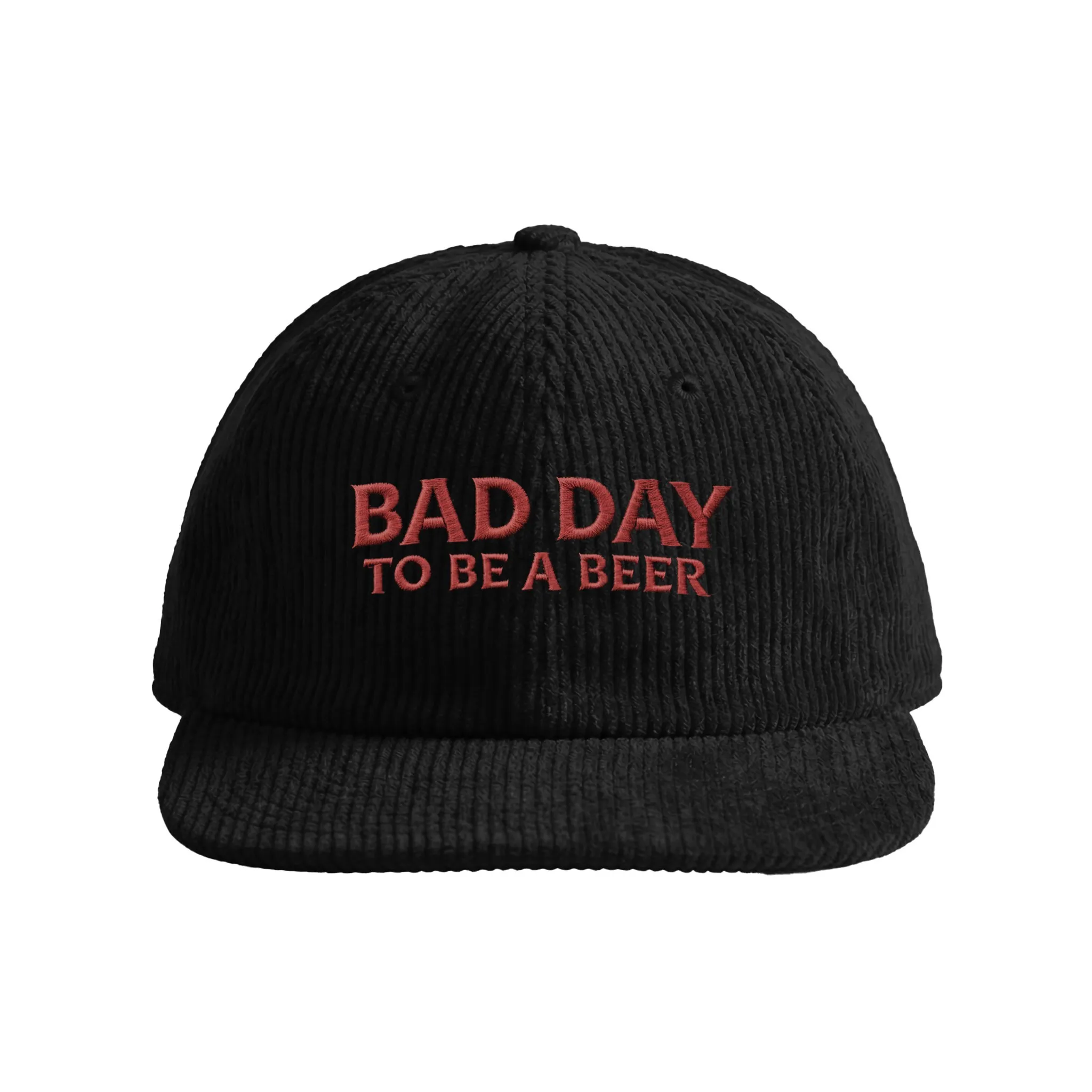BAD DAY TO BE A BEER BLACK CORD HAT BAD DAY TO BE A BEER BLACK CORD HAT