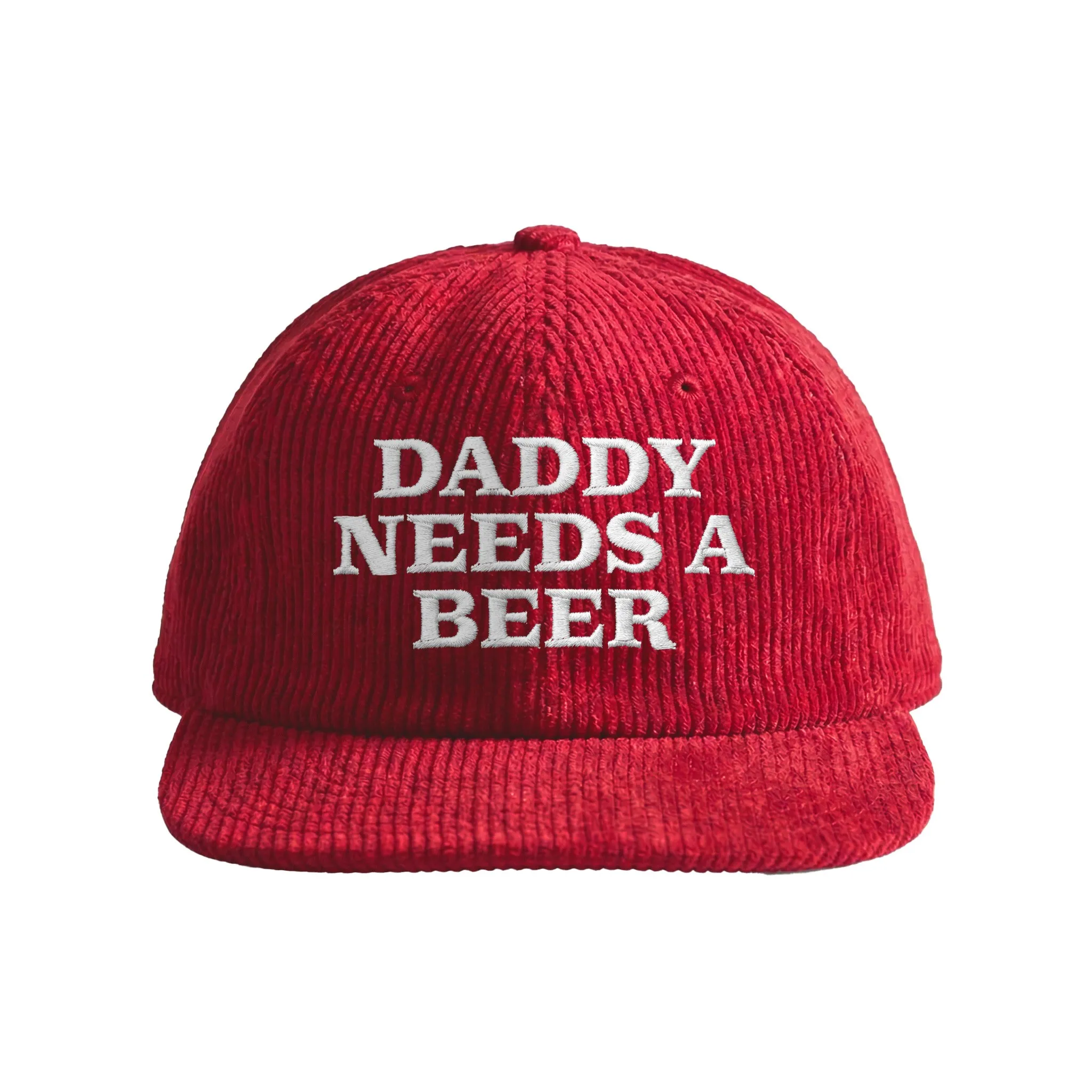 RED DADDY NEEDS A BEER CORD HAT RED DADDY NEEDS A BEER CORD HAT