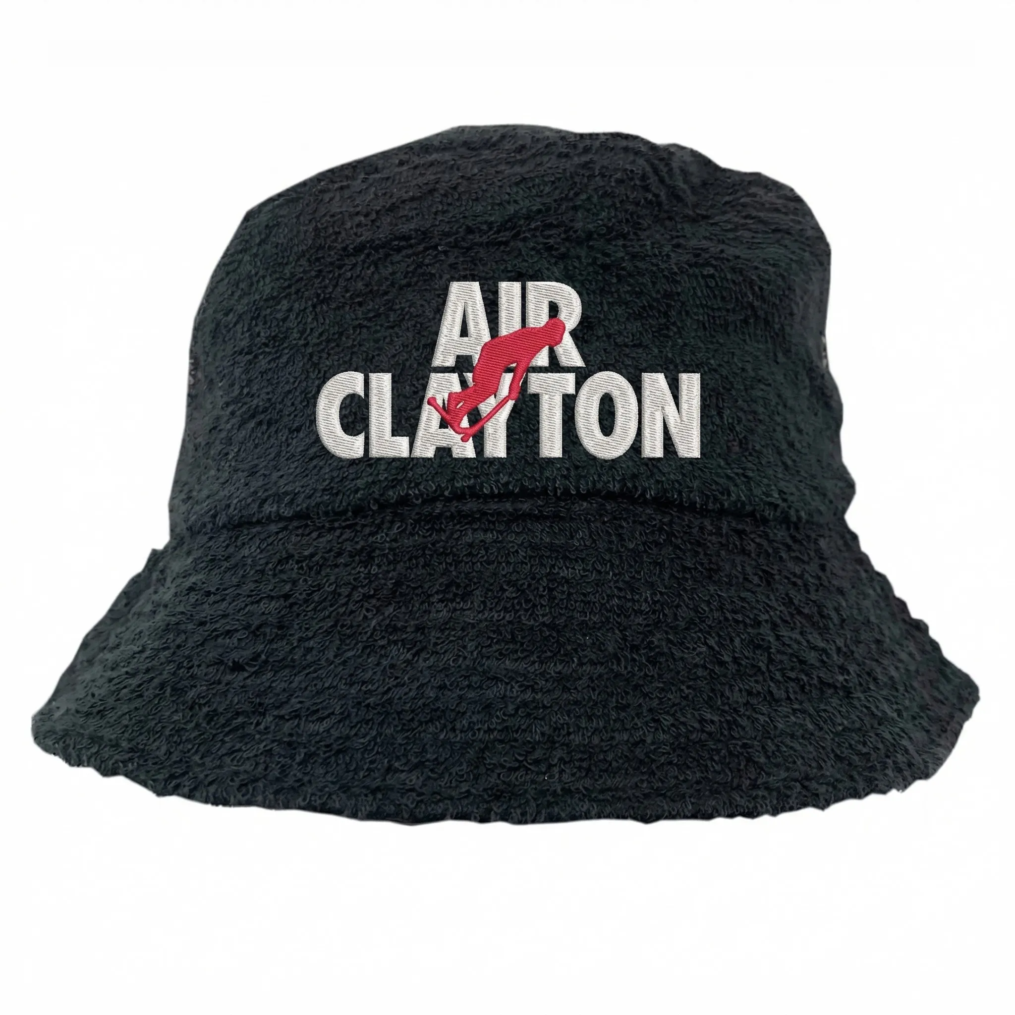 AIR CLAYTON BLACK TERRY TOWEL BUCKET HAT AIR CLAYTON BLACK TERRY TOWEL BUCKET HAT