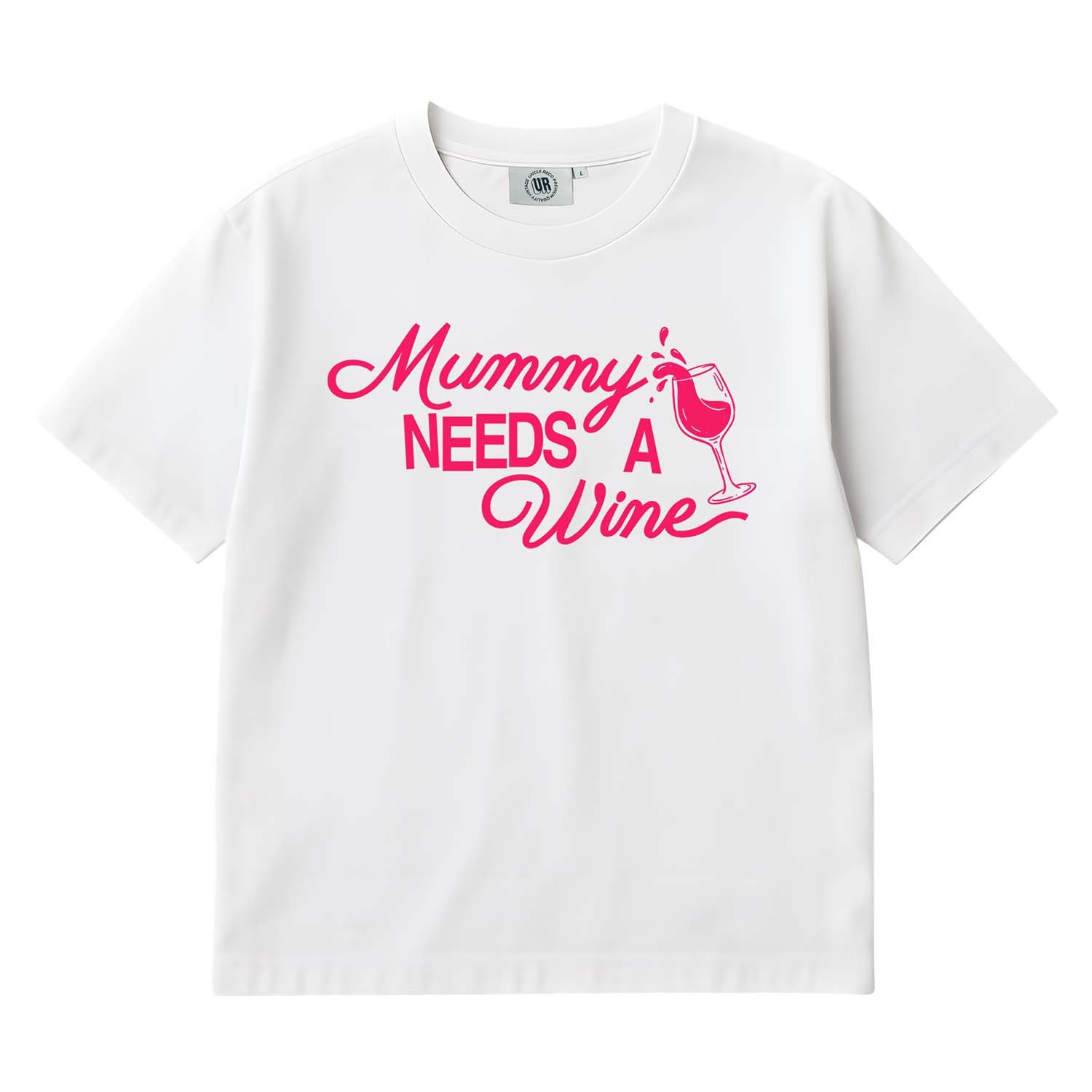 MUMMY NEEDS A WINE WHITE TEE
