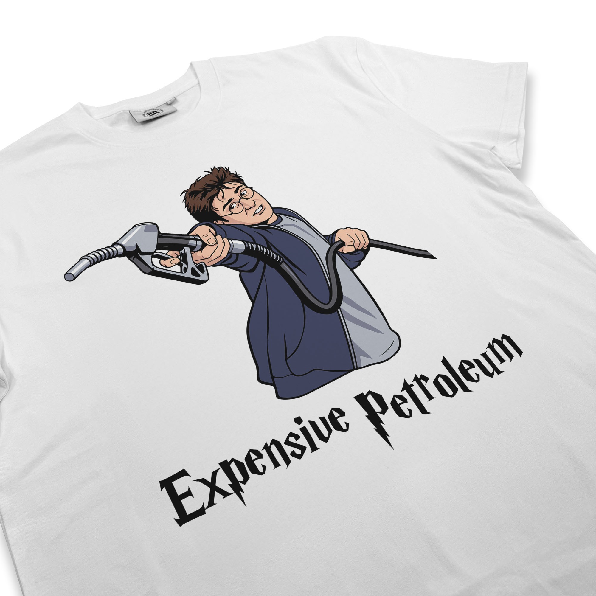 EXPENSIVE PETROLEUM WHITE TEE
