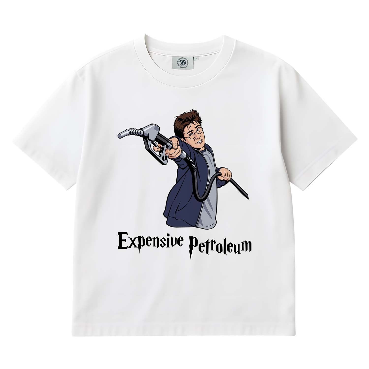 EXPENSIVE PETROLEUM WHITE TEE EXPENSIVE PETROLEUM WHITE TEE