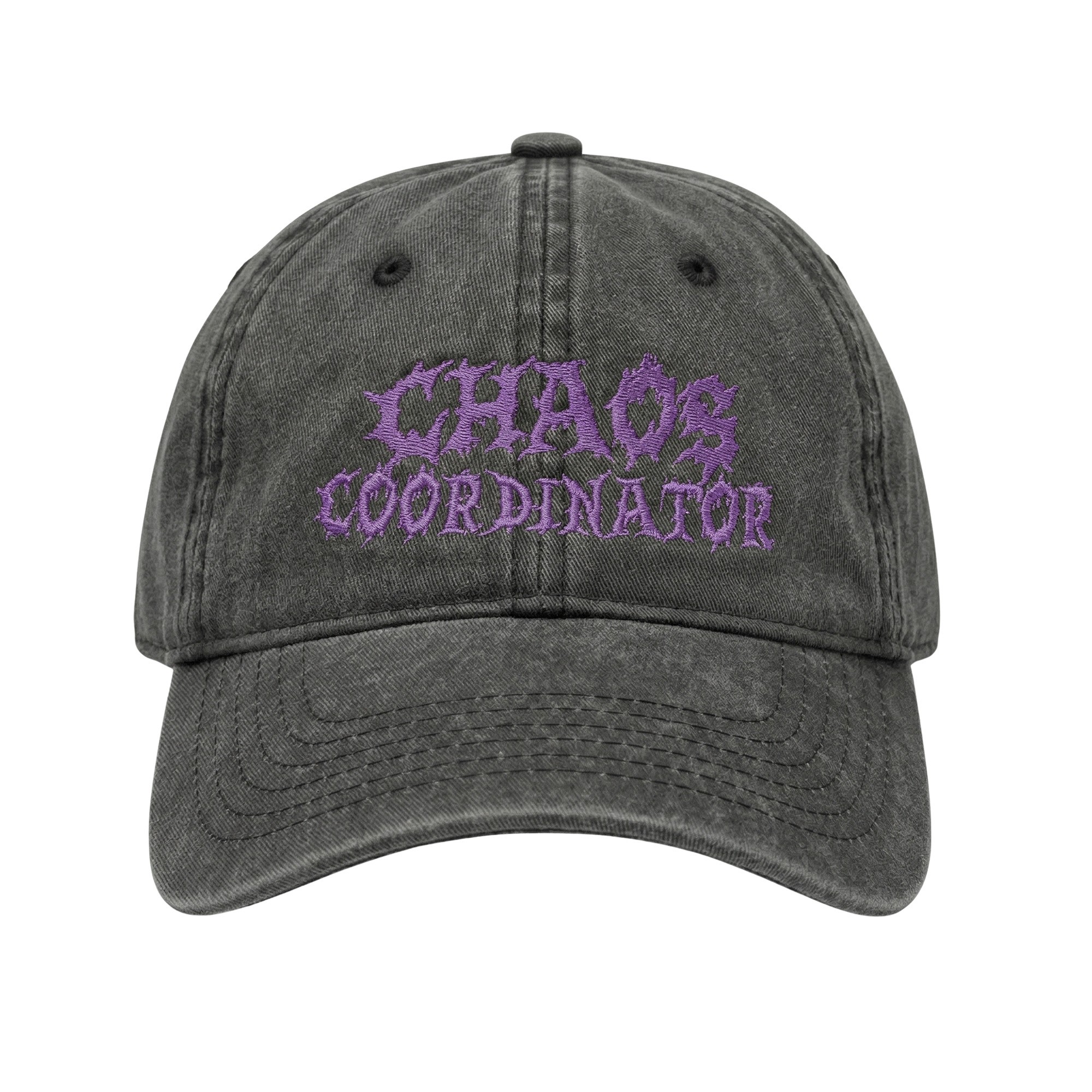 CHAOS COORDINATOR BLACK WASHED DAD HAT