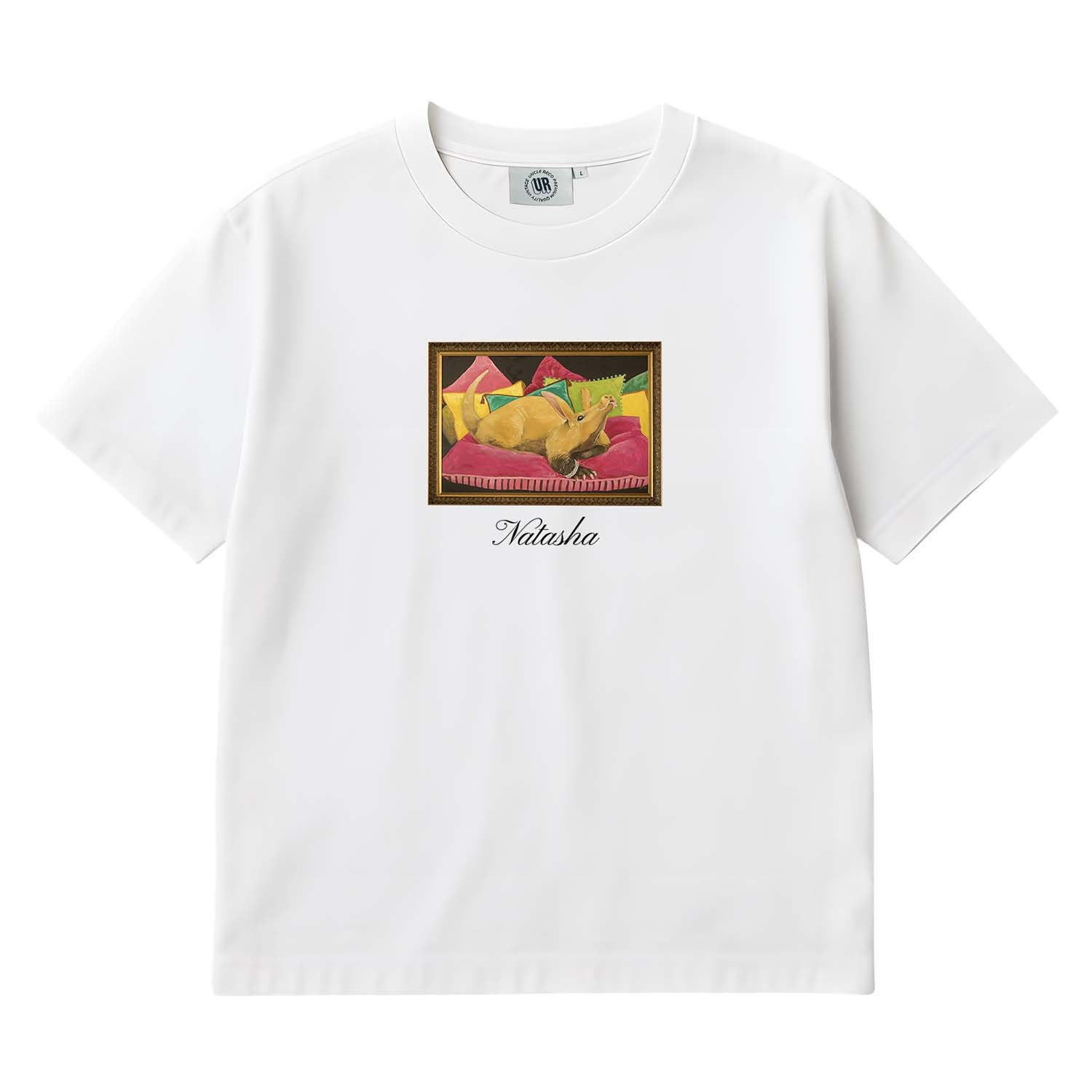 NATASHA PAINTING WHITE TEE NATASHA PAINTING WHITE TEE
