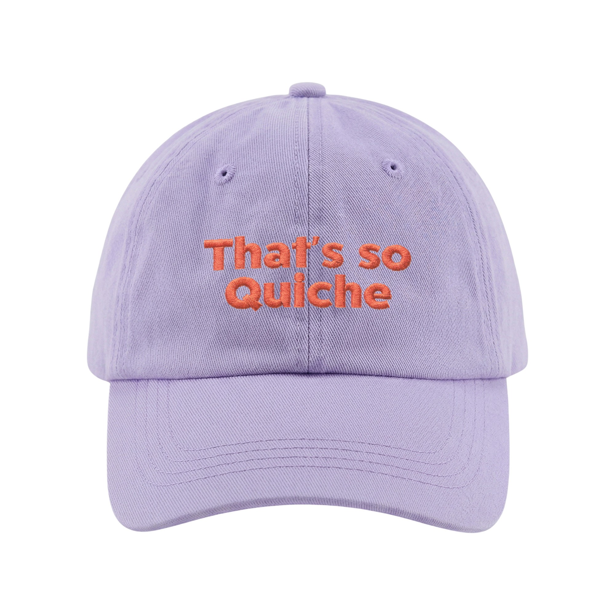 THAT'S SO QUICHE LAVENDER DAD HAT