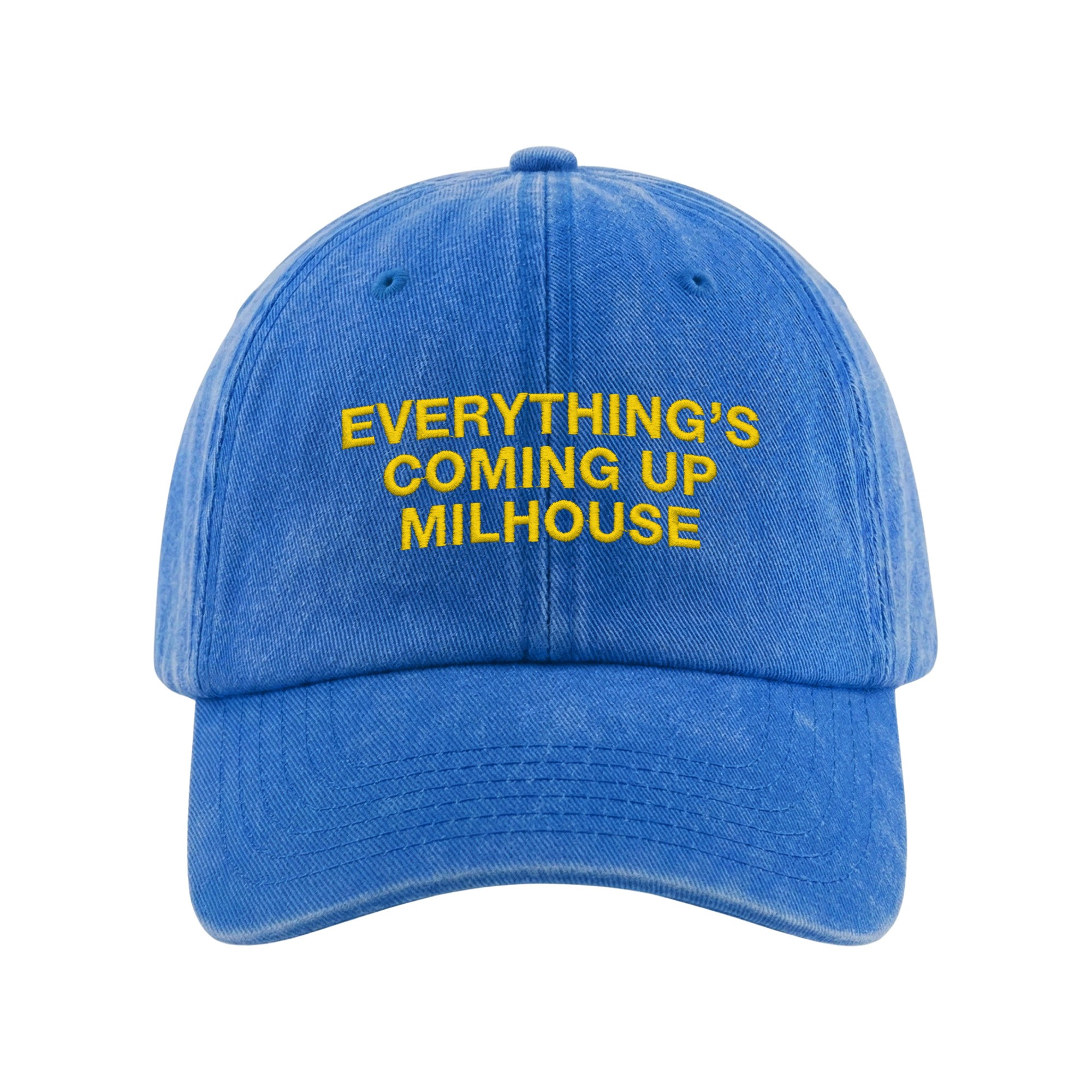 COMING UP MILHOUSE WASHED BLUE DAD HAT