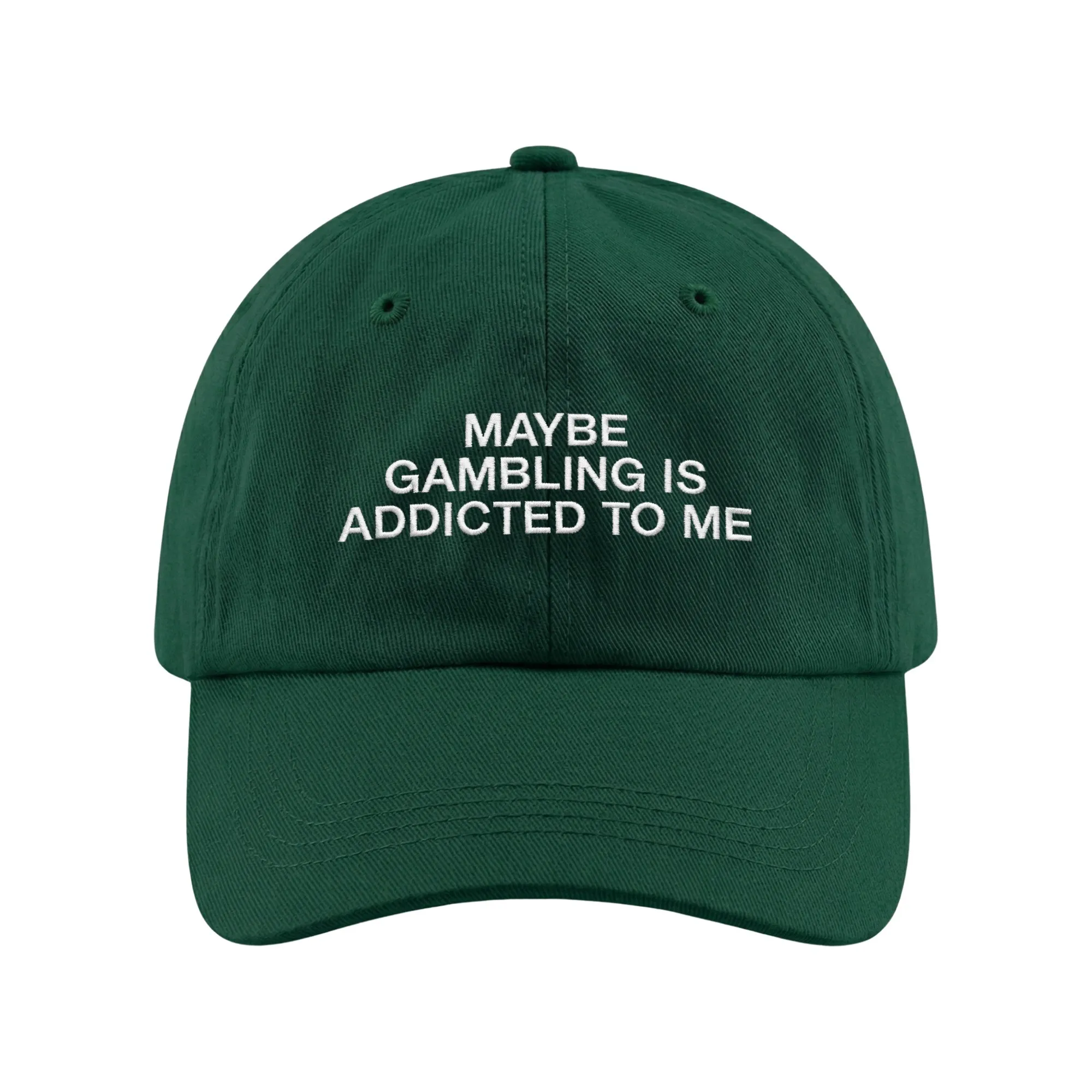 GAMBLING ADDICTED TO ME GREEN DAD HAT