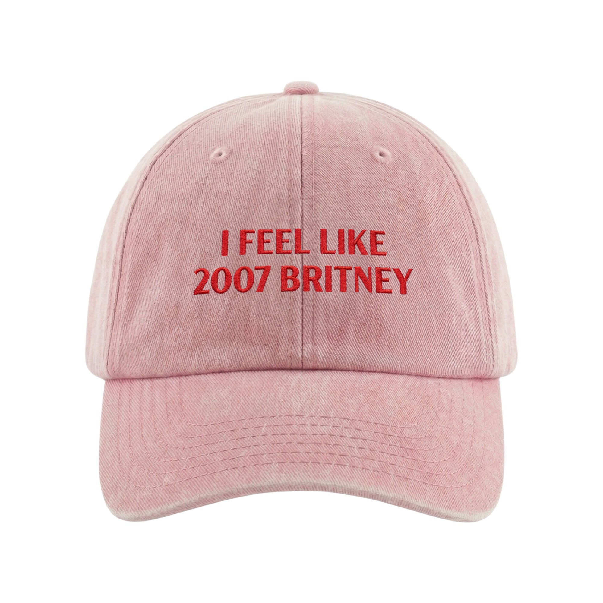 I FEEL LIKE 2007 BRITNEY WASHED PINK DAD HAT