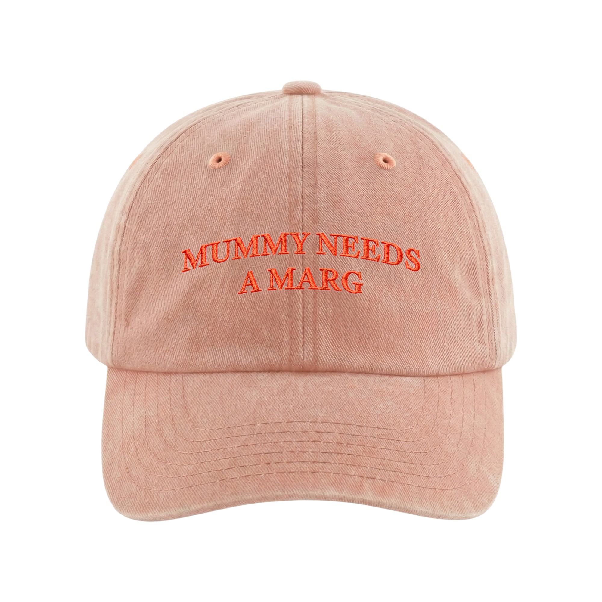 MUMMY NEEDS A MARG WASHED PEACH DAD HAT MUMMY NEEDS A MARG WASHED PEACH DAD HAT