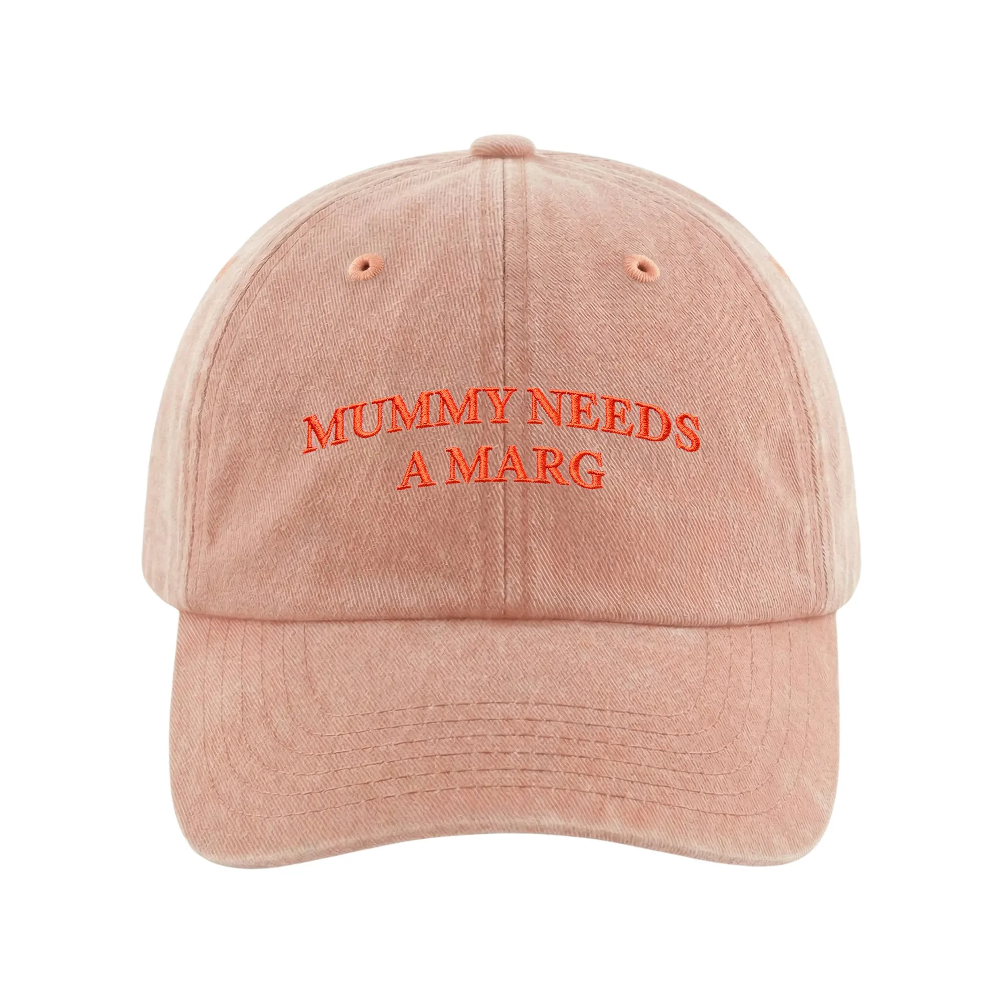 MUMMY NEEDS A MARG WASHED PEACH DAD HAT MUMMY NEEDS A MARG WASHED PEACH DAD HAT