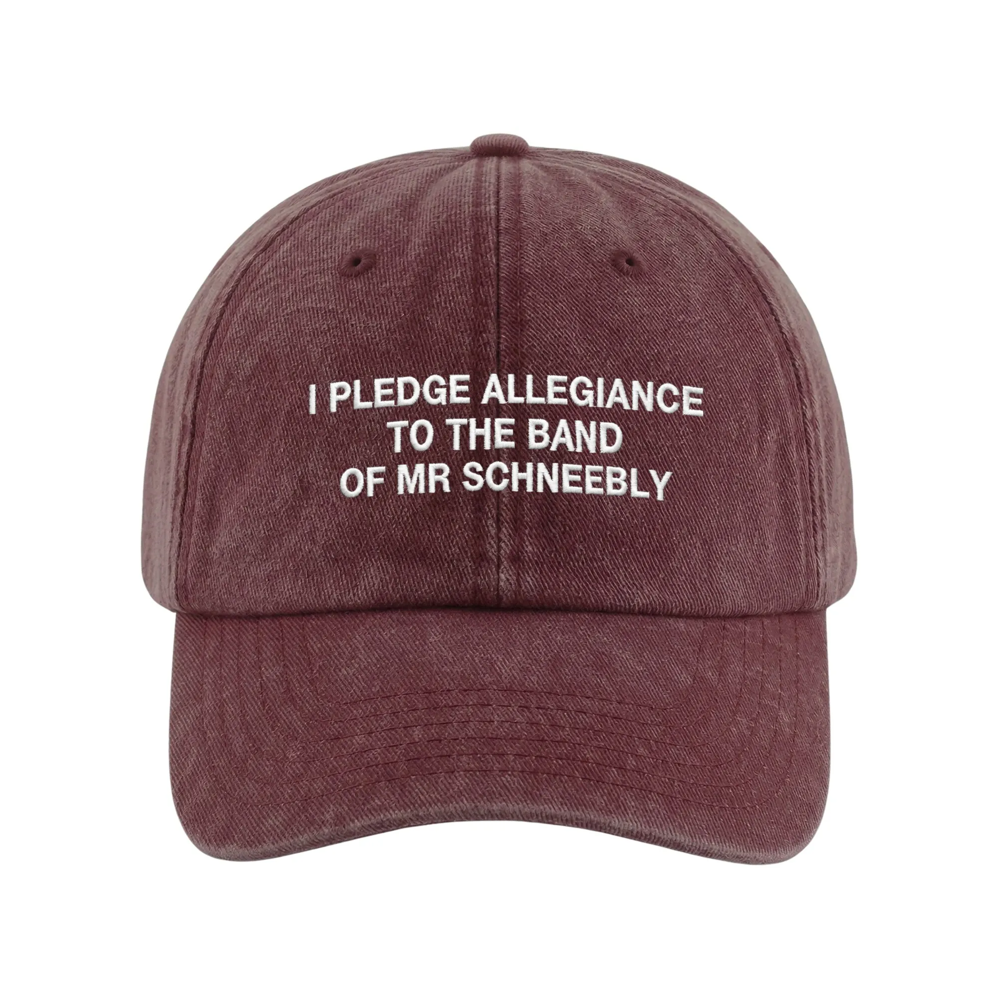 SCHOOL OF ROCK WASHED RED DAD HAT SCHOOL OF ROCK WASHED RED DAD HAT
