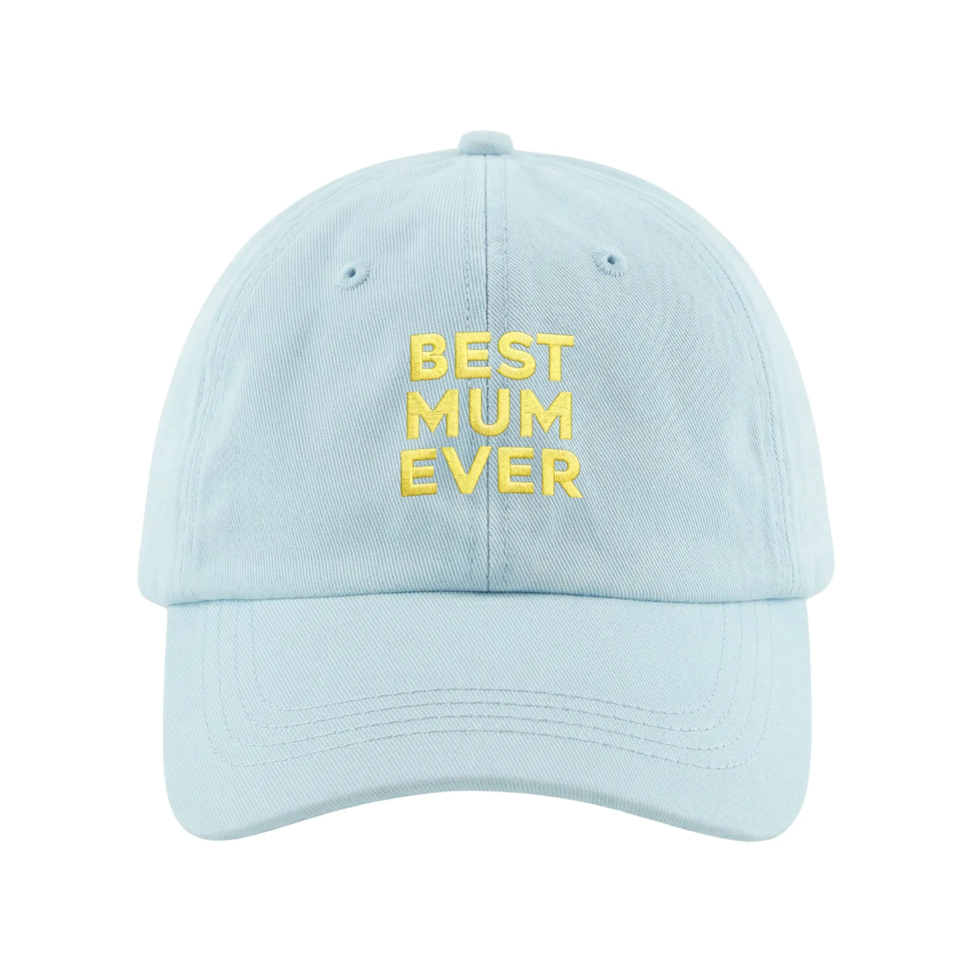 BEST MUM EVER PASTEL BLUE DAD HAT BEST MUM EVER PASTEL BLUE DAD HAT