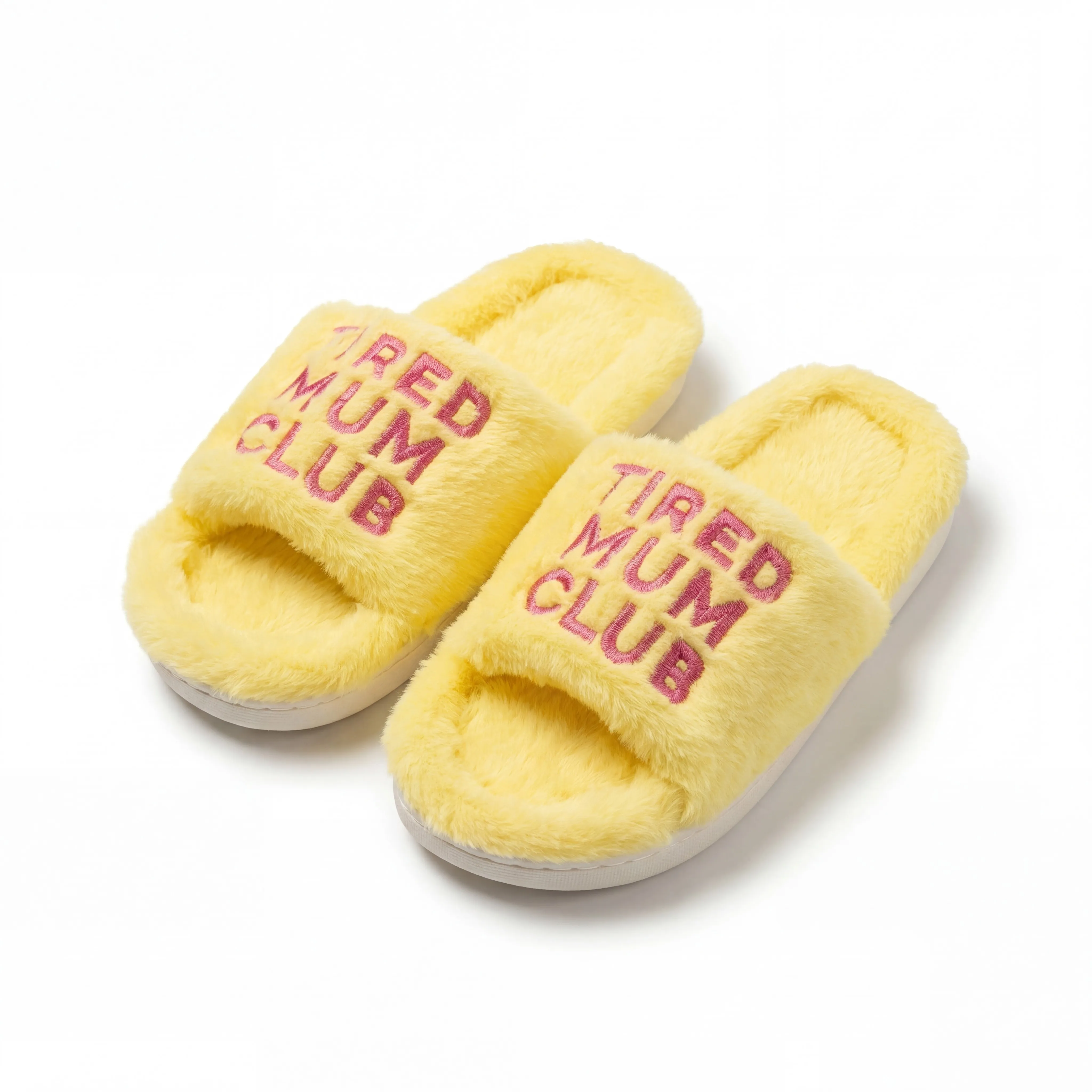 LEMON TIRED MUM CLUB FUR SLIPPERS LEMON TIRED MUM CLUB FUR SLIPPERS