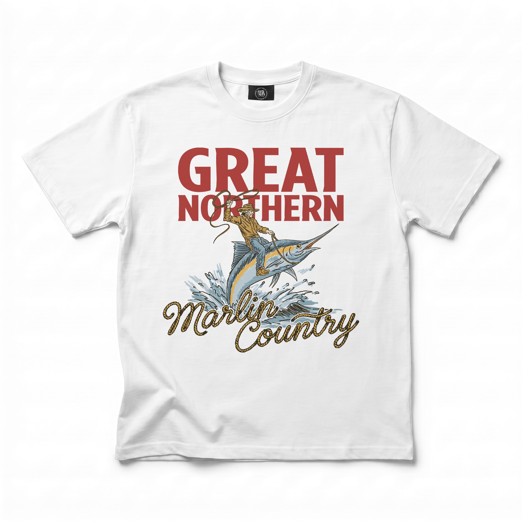 MARLIN COUNTRY WHITE TEE MARLIN COUNTRY WHITE TEE