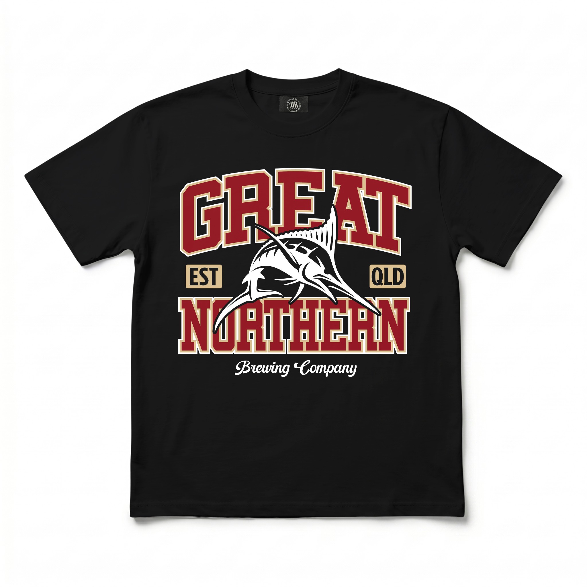 GREAT NORTHERN SPORTS BLACK TEE GREAT NORTHERN SPORTS BLACK TEE