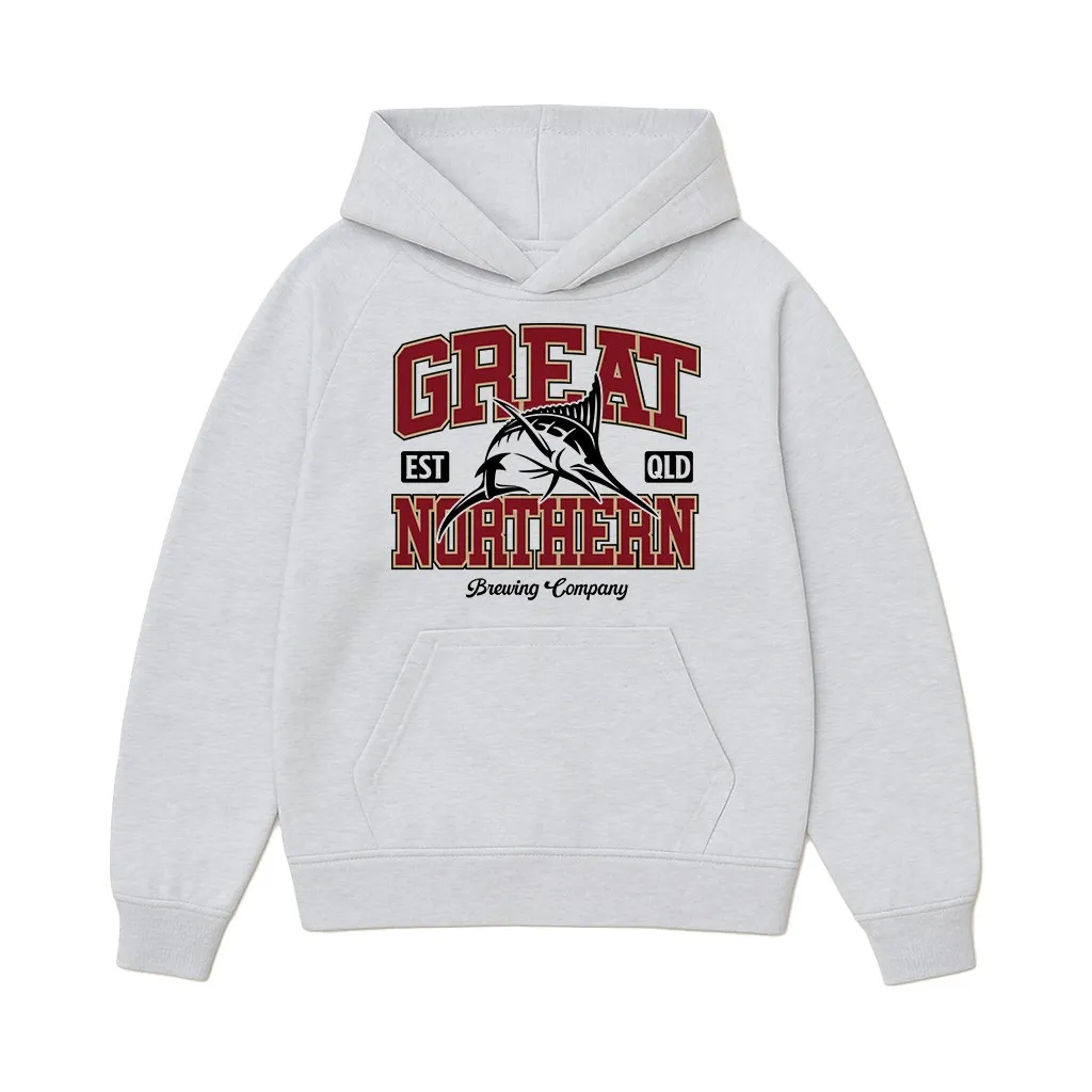 GREAT NORTHERN SPORTS WHITE MARLE HOODIE GREAT NORTHERN SPORTS WHITE MARLE HOODIE