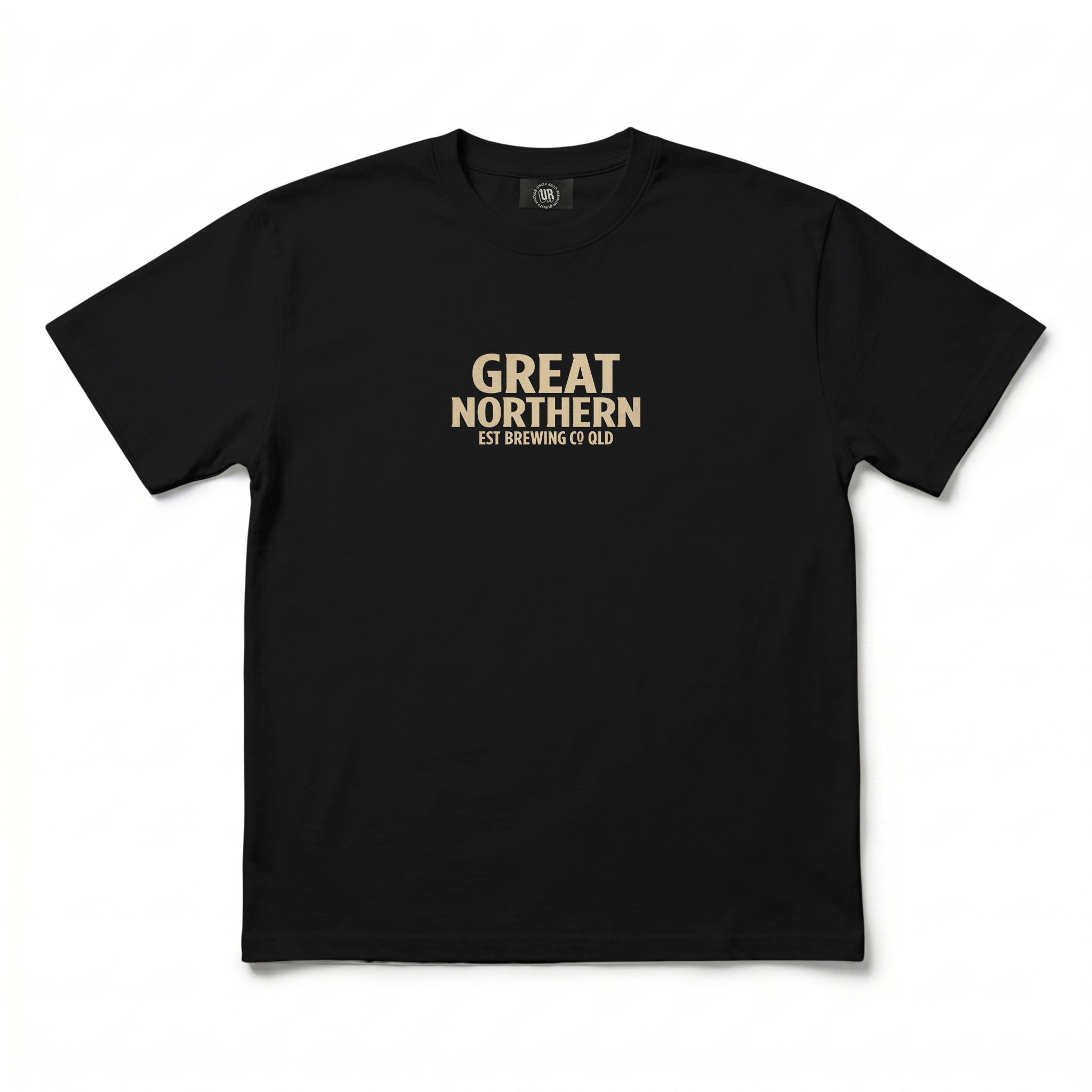 GREAT NORTHERN CIRCLE LOGO FRONT & BACK BLACK TEE
