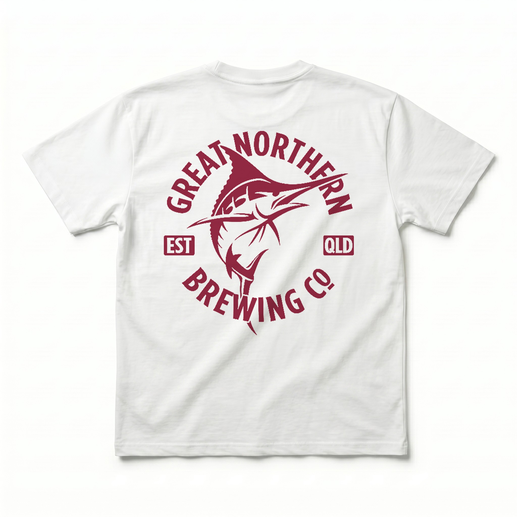 GREAT NORTHERN CIRCLE LOGO FRONT & BACK WHITE TEE