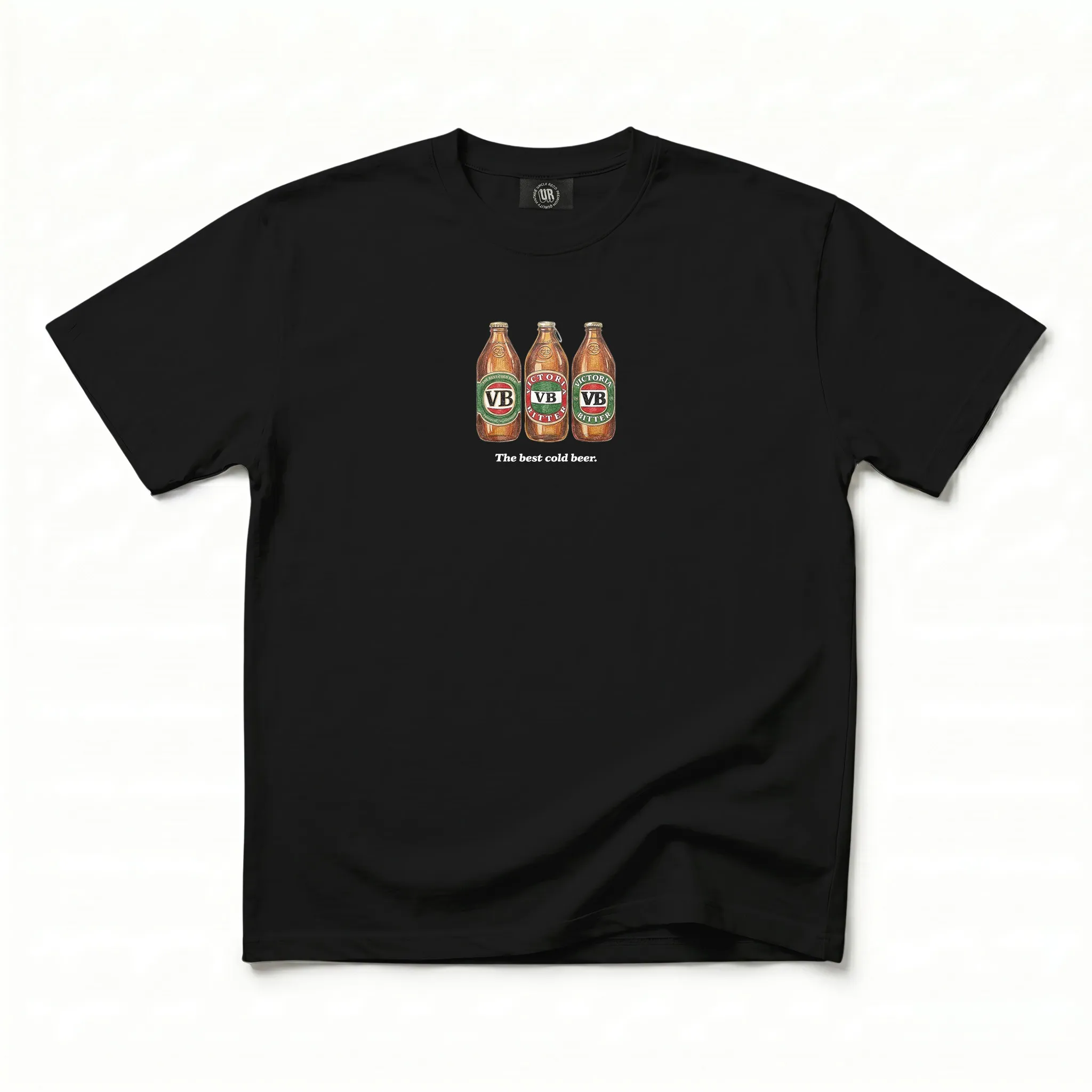 THE BEST COLD BEER BLACK TEE THE BEST COLD BEER BLACK TEE