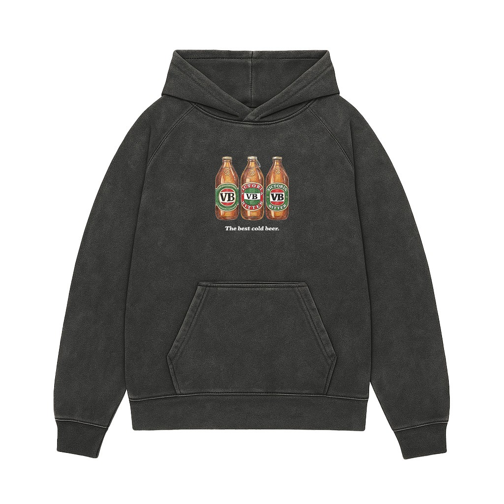 THE BEST COLD BEER VINTAGE BLACK HOODIE THE BEST COLD BEER VINTAGE BLACK HOODIE