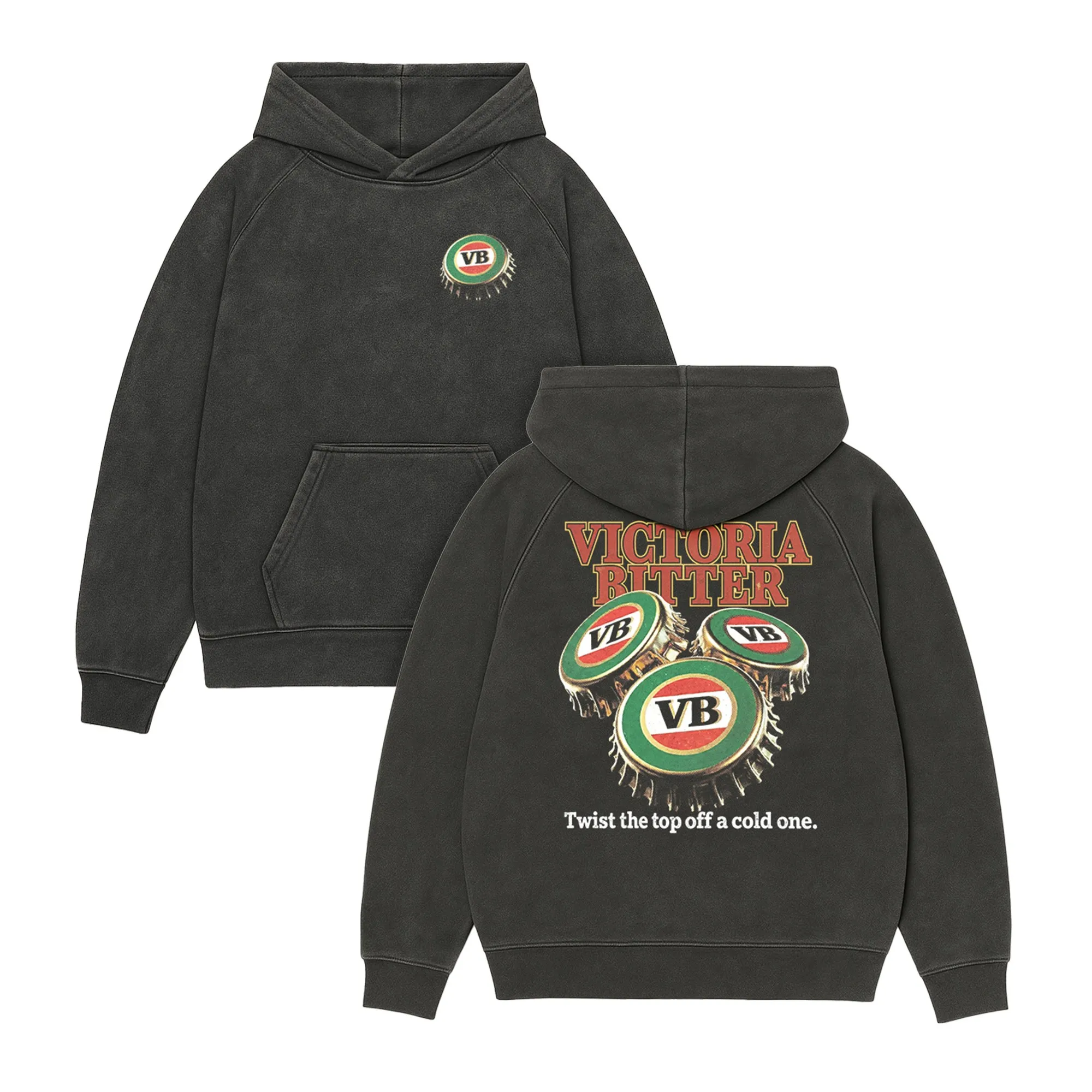 TWIST THE TOP OFF VINTAGE FRONT & BACK BLACK HOODIE TWIST THE TOP OFF VINTAGE FRONT & BACK BLACK HOODIE