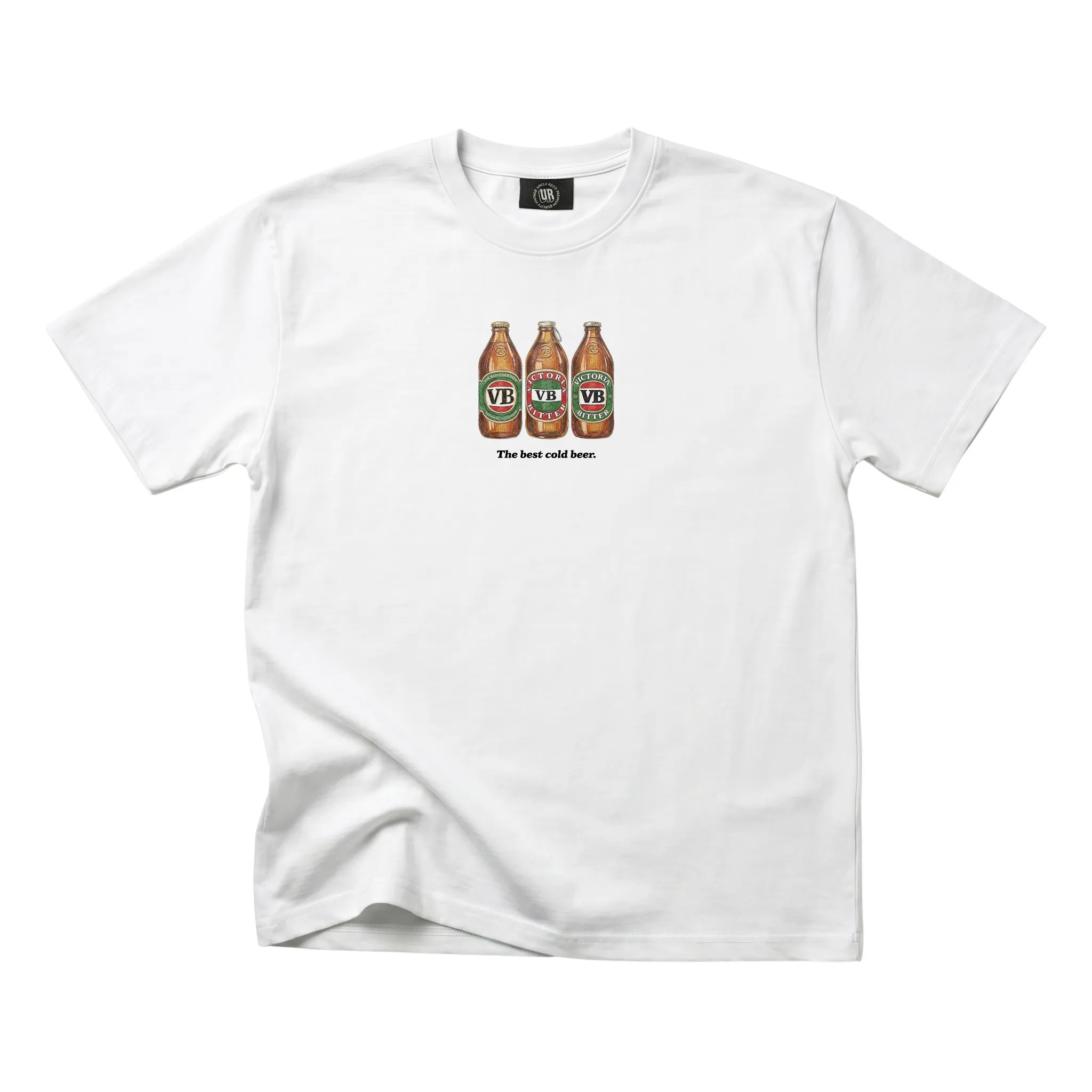 THE BEST COLD BEER WHITE TEE THE BEST COLD BEER WHITE TEE