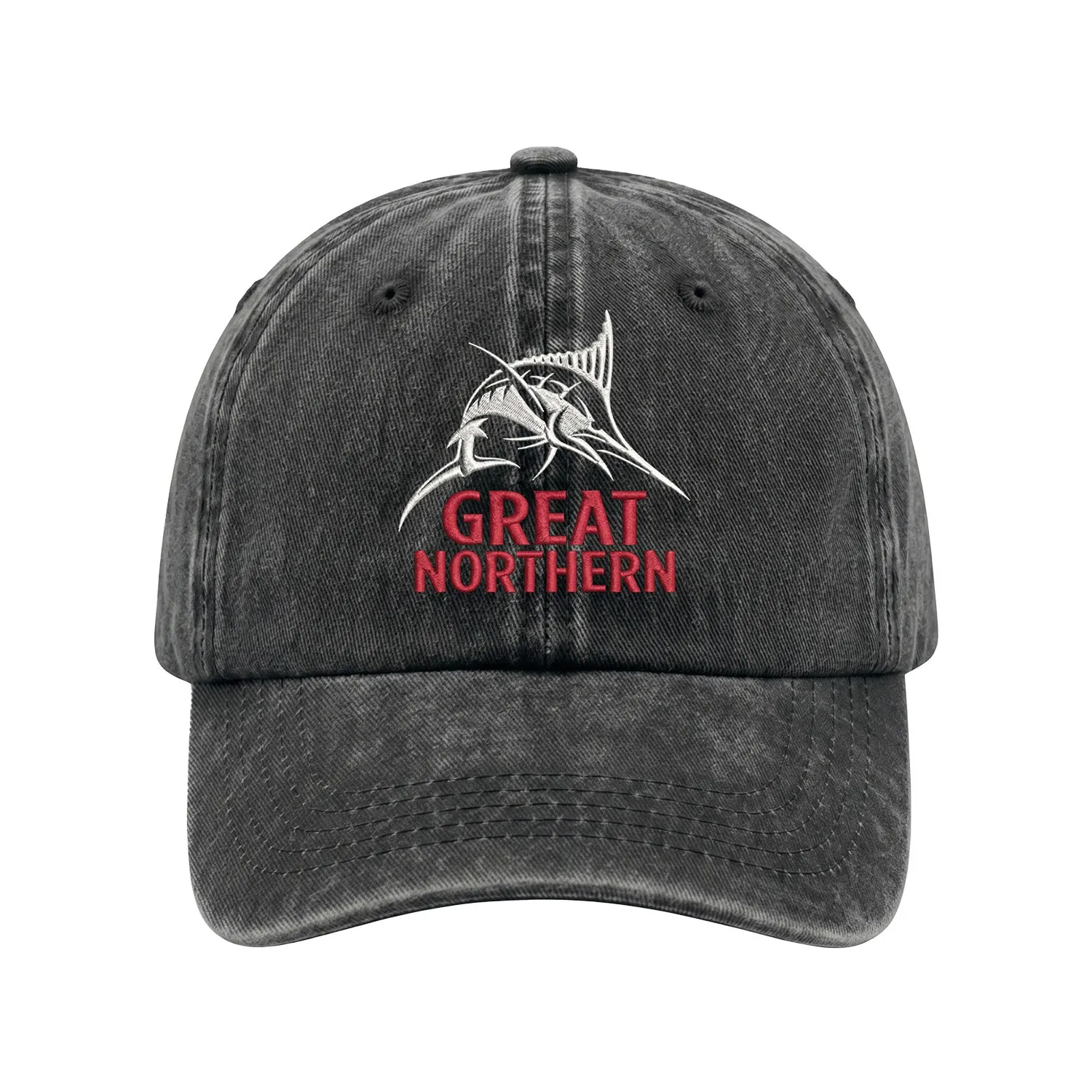 GREAT NORTHERN BLACK WASHED DAD HAT GREAT NORTHERN BLACK WASHED DAD HAT
