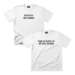 MAMA DRAMA WHITE TEE COMBO