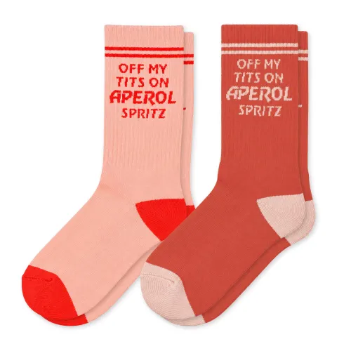 2 PACK OFF MY TITS ON APEROL SOCKS
