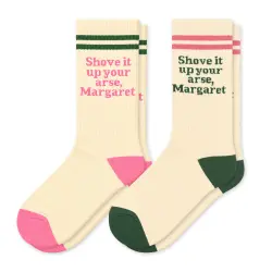 2 PACK SHOVE IT MARGARET SOCKS