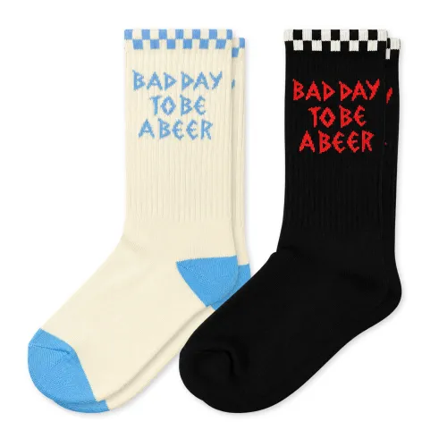 2 PACK BAD DAY TO BE A BEER SOCKS
