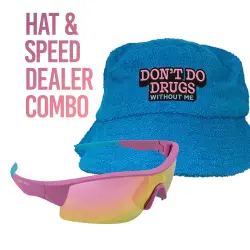 DON'T DO DRUGS WITHOUT ME BUCKET HAT COMBO