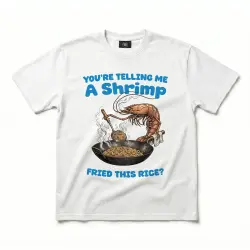 SHRIMP FRIED RICE WHITE TEE