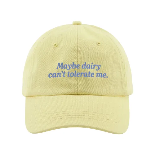 DAIRY CAN'T TOLERATE ME BUTTER YELLOW DAD HAT
