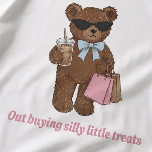 SILLY LITTLE TREATS WHITE TEE