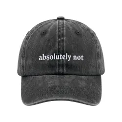 ABSOLUTELY NOT BLACK WASHED DAD HAT