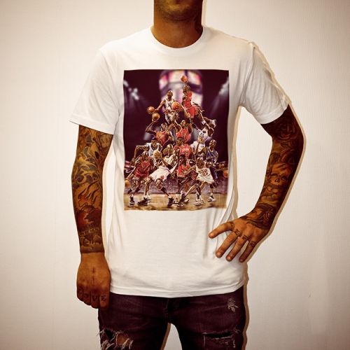 CARTOON JORDANS WHITE TEE