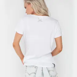 FEATHER GIRL WHITE TEE