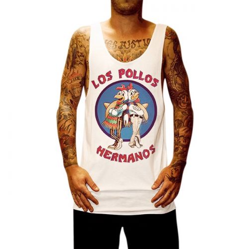 LOS POLLOS WHITE SINGLET