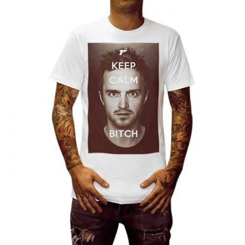 PINKMAN BITCH WHITE TEE