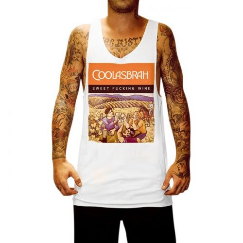 COOLASBRAH WHITE SINGLET