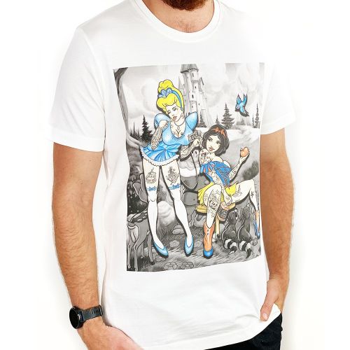 SNOW WHITE & CINDERELLA WHITE TEE